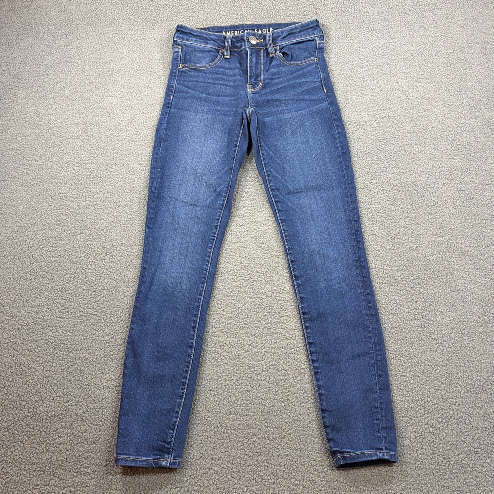 American Eagle Jegging Womens 2 Blue Ne(x)t Level Stretch Skinny Denim Jeans